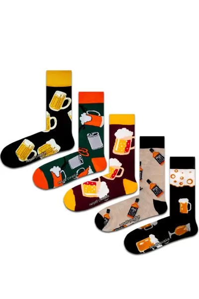 5'li Hangover Renkli Çorap Set