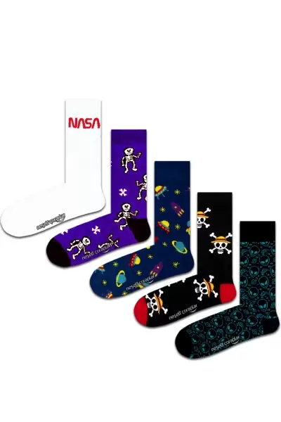 5'li Nasa Renkli Çorap Set