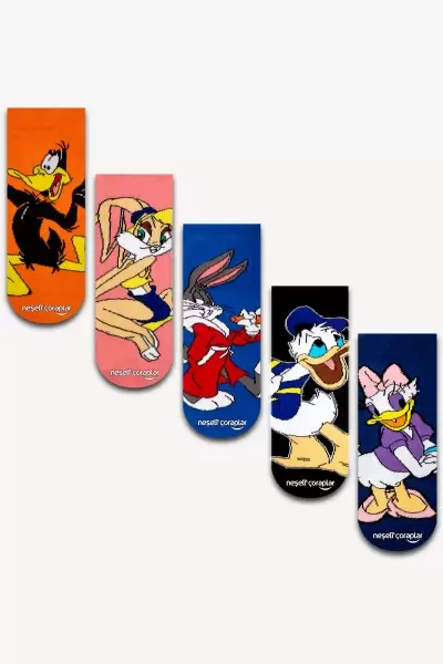 5'li Lola Bunny Çocuk Renkli Çorap Set