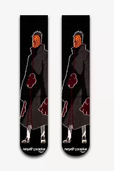Anime Naruto Maske Renkli Erkek Çorap