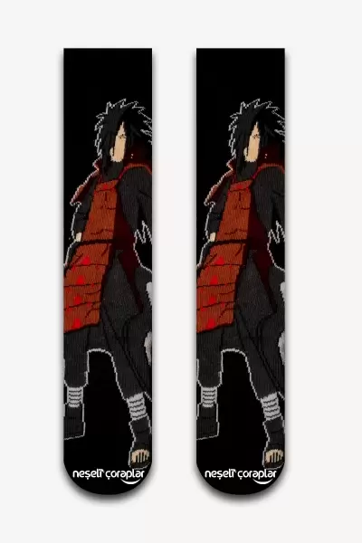 Anime Sasuke Uchiha Renkli Kadın Çorap