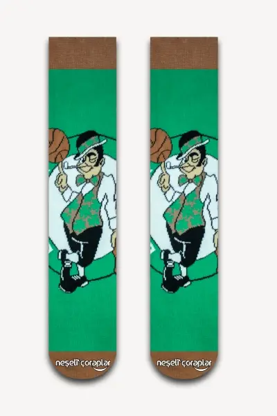 Boston Celtics Renkli Kadın Çorap