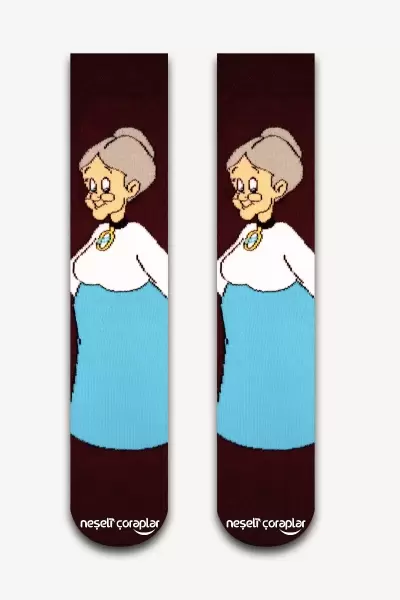 Granny Renkli Kadın Çorap