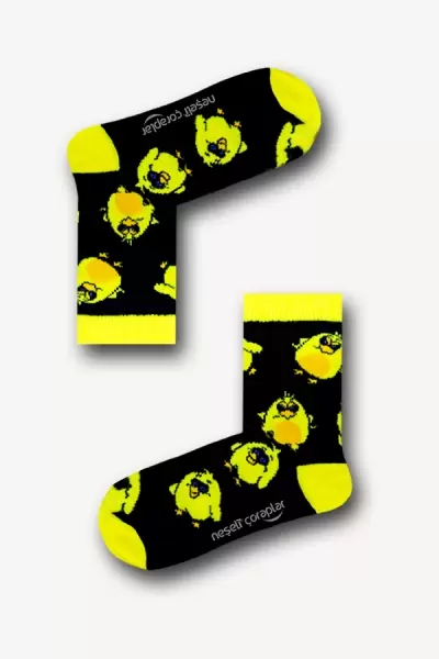 2'li Pow Renkli Çocuk Çorap Set