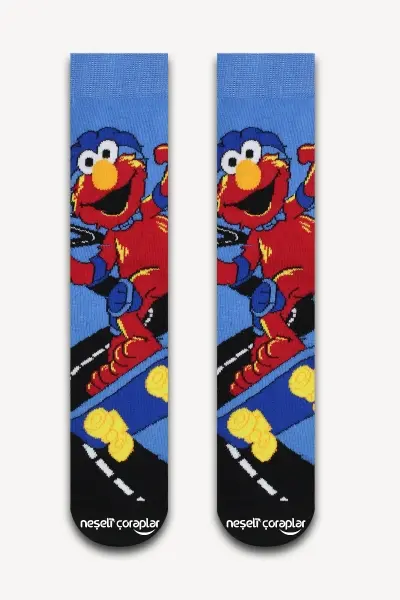 Elmo Kaykay Renkli Kadın Çorap
