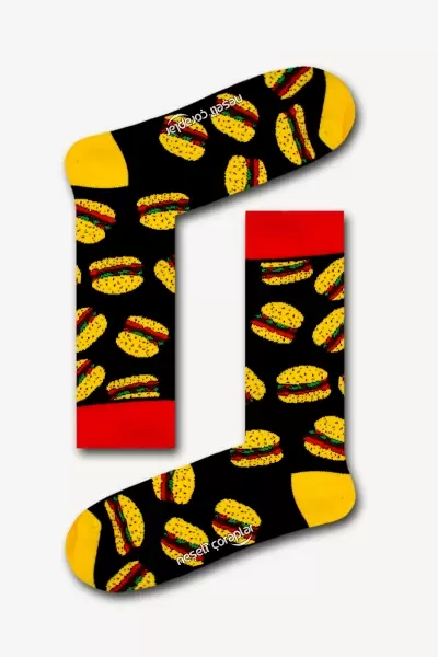 Hamburgers Renkli Erkek Çorap