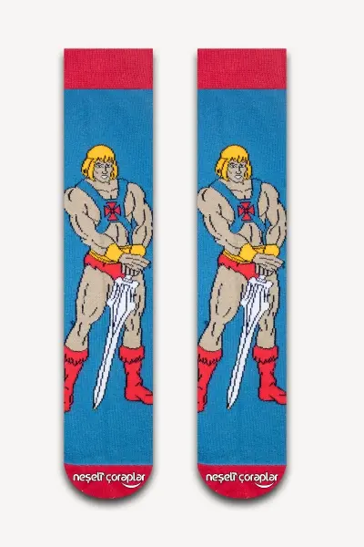 He-Man Renkli Erkek Çorap