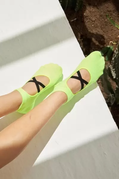 Yeşil Yoga ve Pilates Kadın Çorap