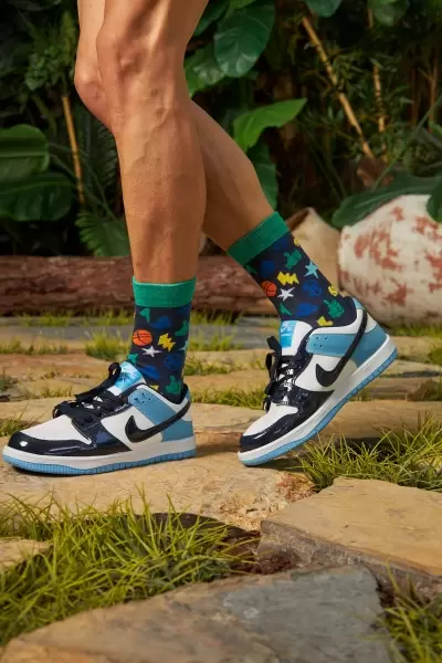 Iconlar Renkli Erkek Çorap