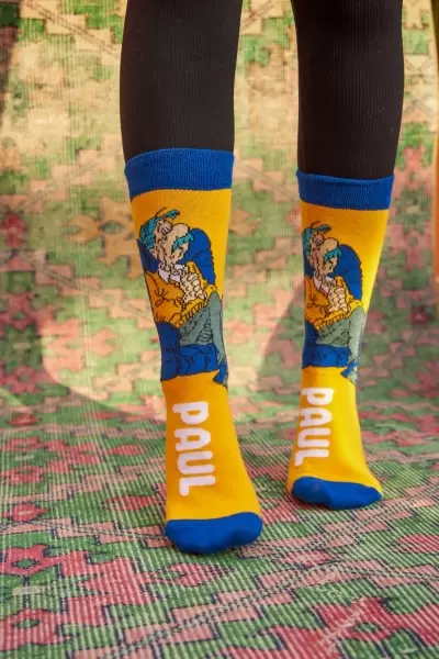 Paul Renkli Kadın Çorap