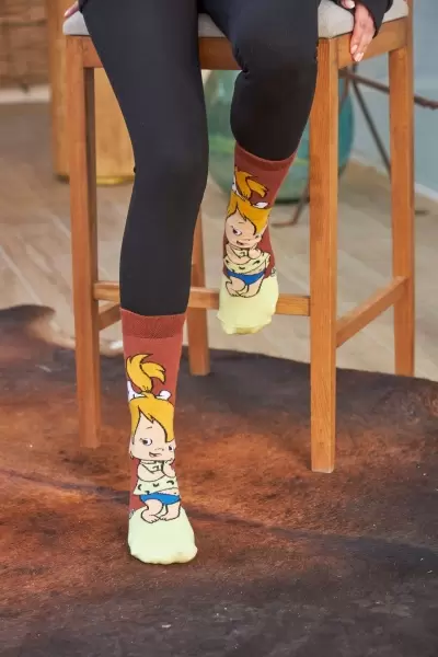 Çakıl Renkli Kadın Çorap
