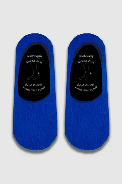 Saks Mavi Renkli Babet Kadın Çorap