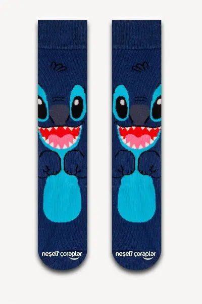 Stitch Renkli Kadın Çorap