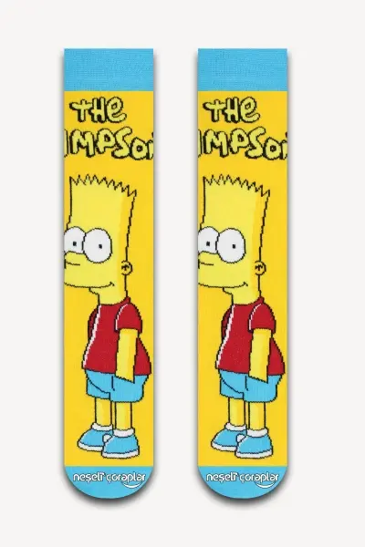 The Simpson Renkli Çorap