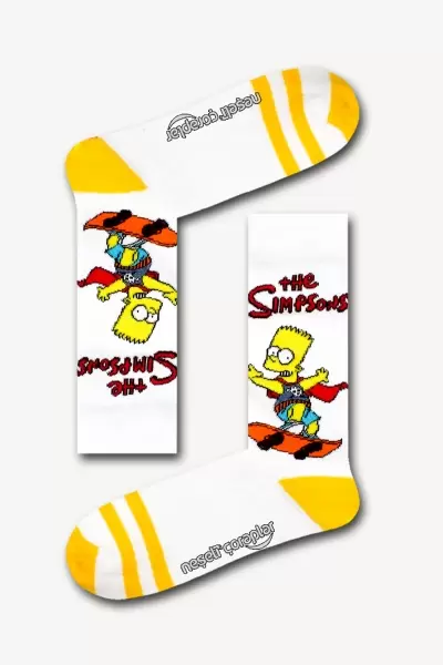 The Simpsons Renkli Erkek Çorap