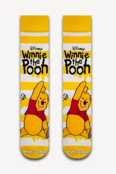 Winnie The Pooh Renkli Kadın Çorap