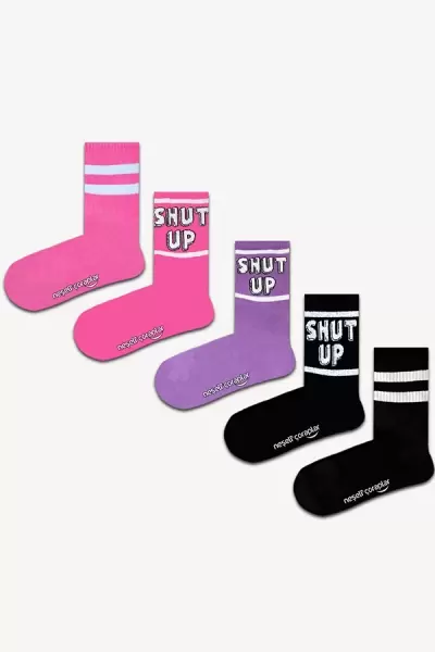 5'li Shut Up Atletik Çorap Set