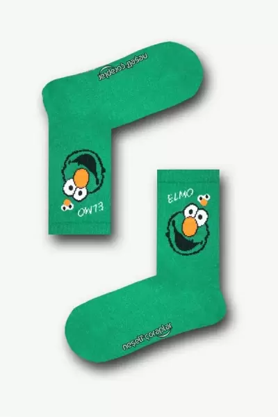 Elmo Yeşil Atletik Kadın Çorap