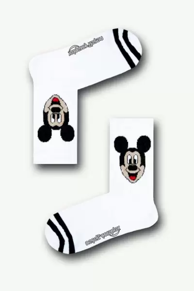 Mickey Mouse Atletik Kadın Çorap