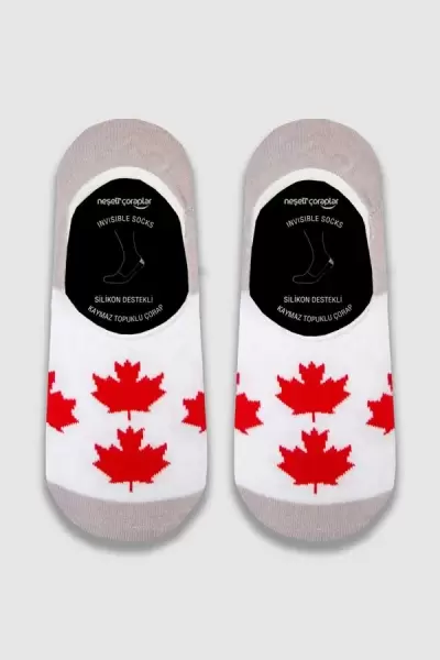 Beyaz Canada Babet Erkek Çorap