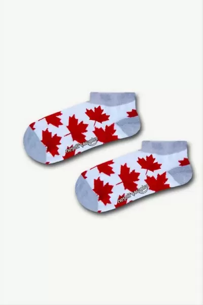 Beyaz Canada Patik Kadın Çorap