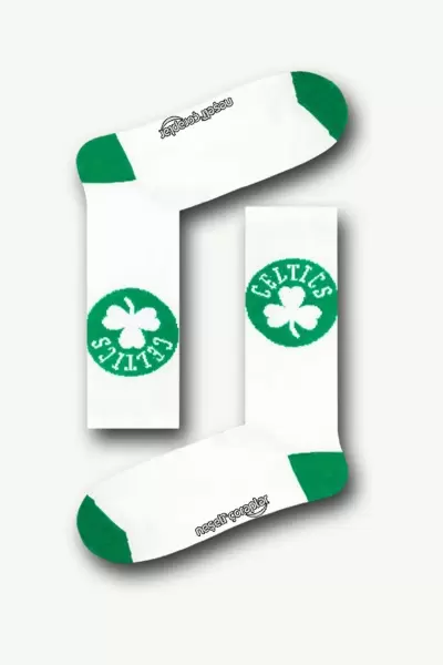 Beyaz Celtics Atletik Kadın Çorap