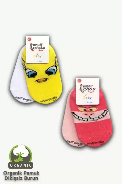 2'li Tweety Bebek Çorap Set