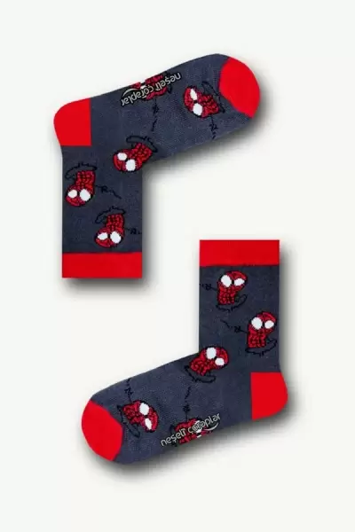 Spider Man Renkli Çocuk Çorap