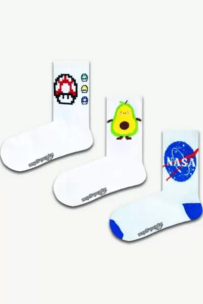 3'lü Mario Atletik Çorap Set