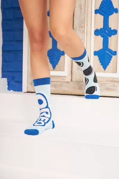 Oreo Renkli Kadın Çorap