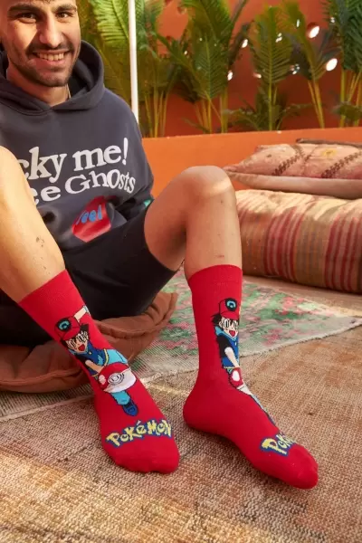 Pokemon Renkli Erkek Çorap