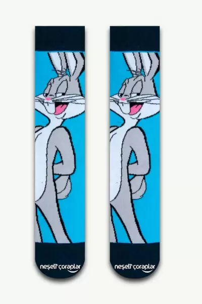 Bugs Bunny Renkli Erkek Çorap