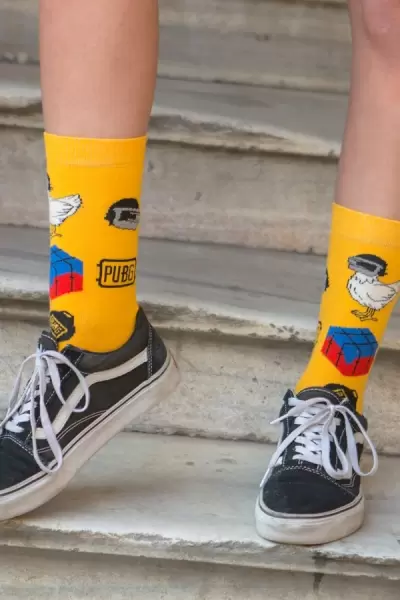 Pubg Desenli Renkli Kadın Çorap
