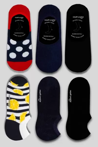 6'lı Karma Sneaker Babet Çorap Set