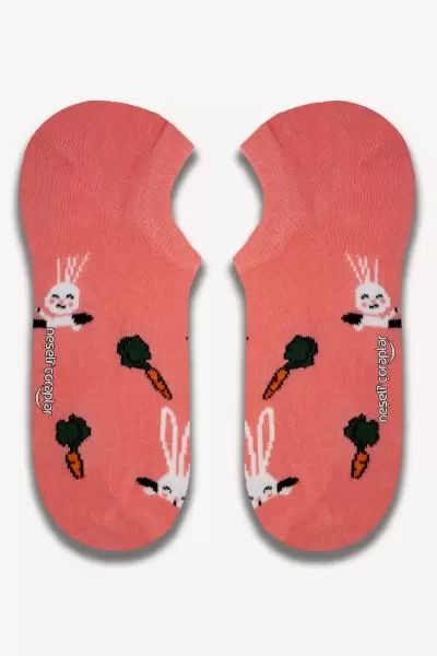Tavşan Renkli Sneaker Kadın Çorap
