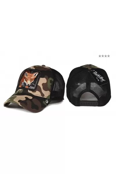 Fox Kamuflaj Renkli Şapka