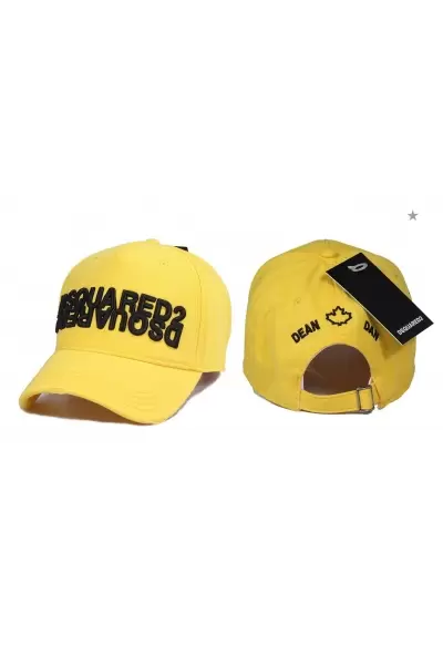 Sarı Dsquared2 Renkli Şapka